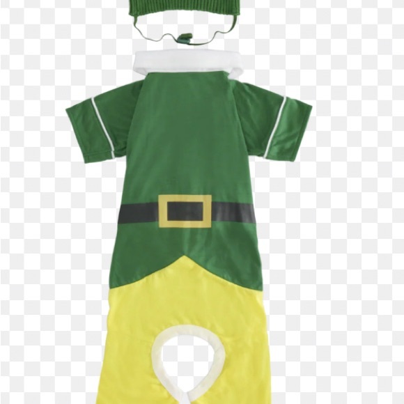 Bark Green and Yellow Elf Dog Pj’s - Picture 2 of 4